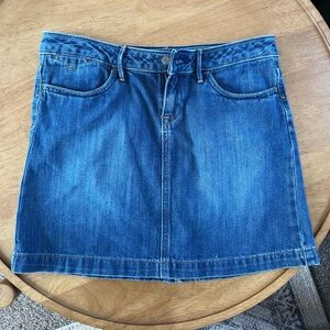 Banana Republic Classic Blue Denim Mini Skirt Vintage